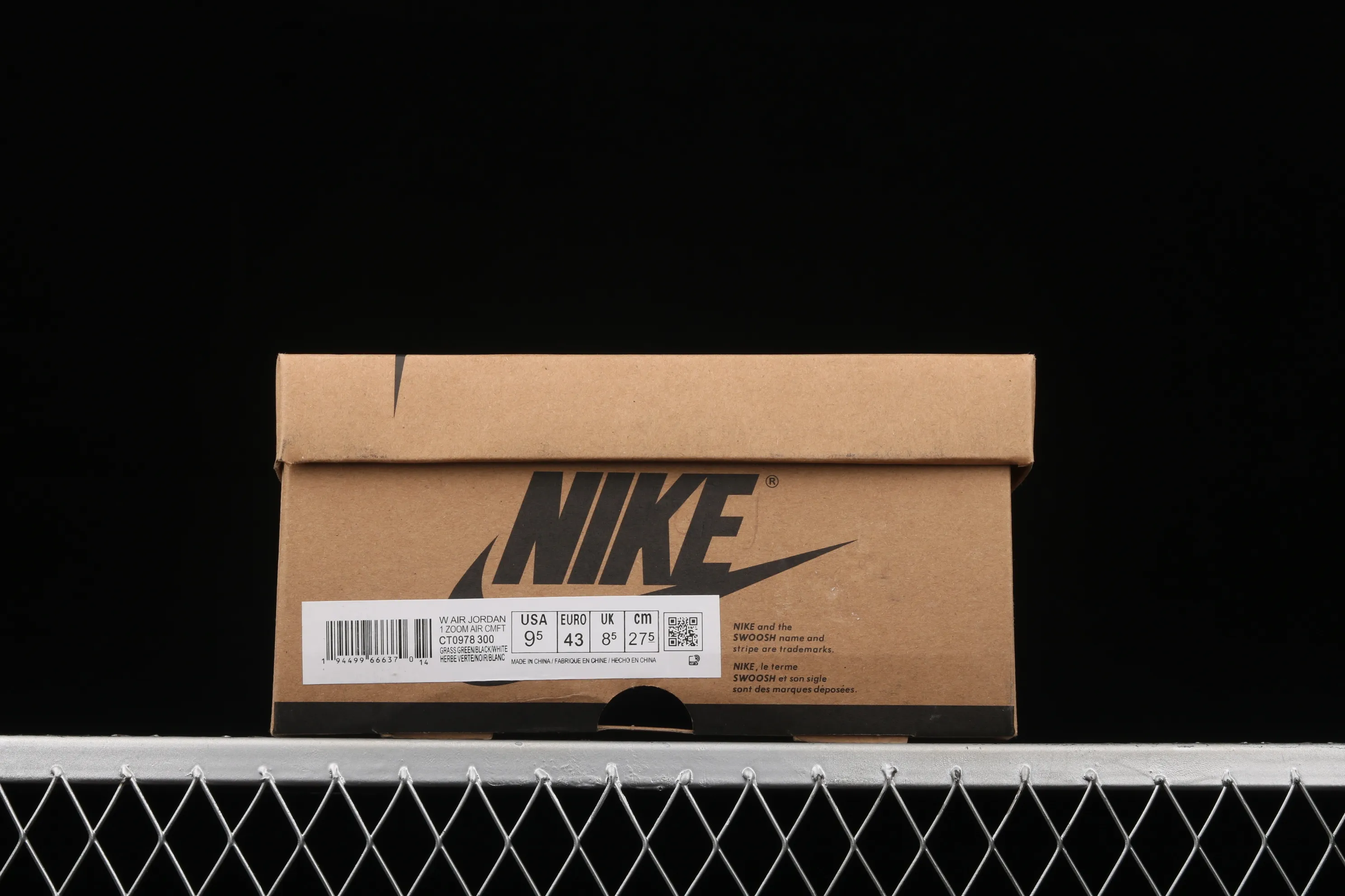 All categories Air Jordan Jordan series basketball shoes Air Jordan 1 High G version Air Jordan 1 Zoom CMFT "Stadium Green" AJ1 Joe 1 white and green stitching CT0978-300